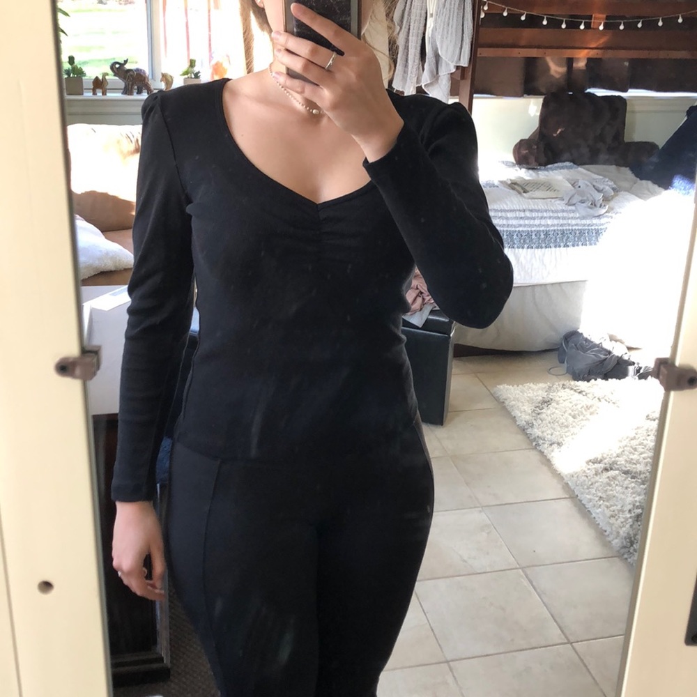 Simple black long sleeve